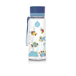 Equa műanyag  BPA mentes gyermek kulacs - kis equarium kék - 400 ml 
