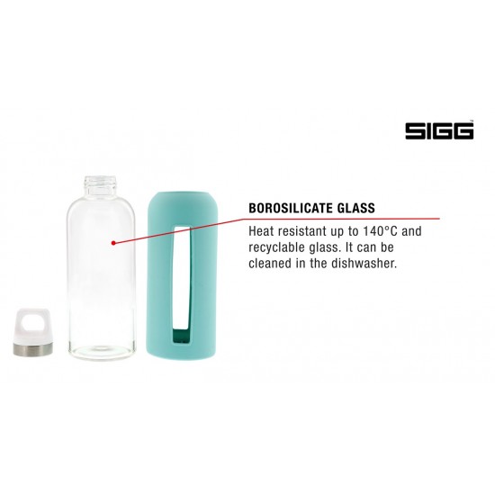 SIGG Glass Star Svájci Üvegkulacs - Glacier- Világoskék - 850 ml