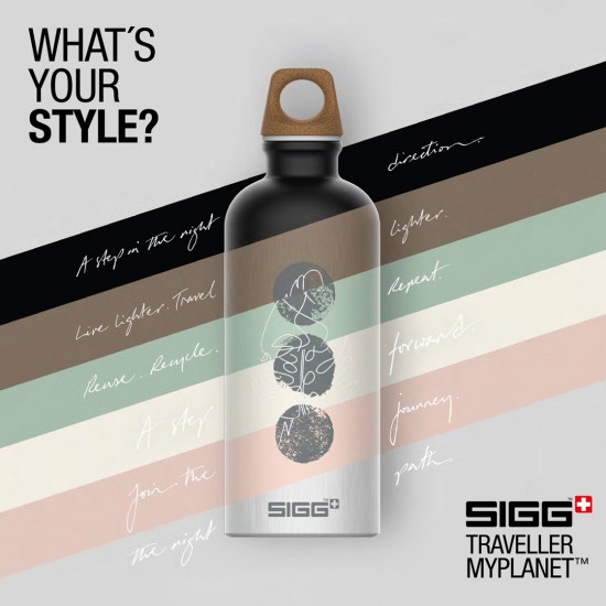 SIGG Traveller MyPlanet fémkulacs 1000 ml - Lighter Plain