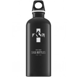 SIGG Traveller Water Bottle - Mountain Black - Svájci Fémkulacs - 1000 ml